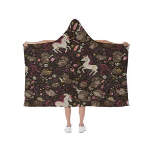 Unicorn Hoodie Kawaii Hooded blanket