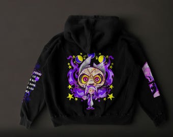 Felpa con cappuccio Owl House: edizione da collezione, pullover anime con glifi magici