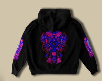 Bluza z kapturem Arcane Vi Tattoo, kostium cosplay, ręcznie robiona bawełna