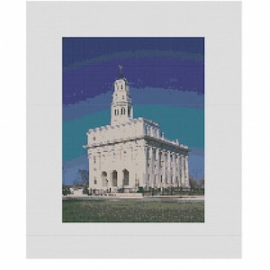 The Nauvoo Temple Cross-Stitch Pattern