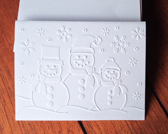 Download Embossed Christmas Cards Set Of 12 Card Stock A2 Etsy PSD Mockup Templates