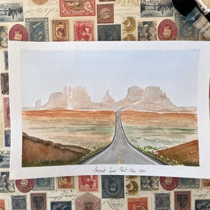 Acquerello, ricordo della Monument Valley, Utah