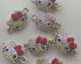 Hello Kitty-haarclip met strassteentjes