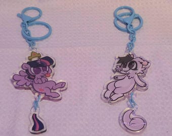 Custom Furry Dangling Keychain