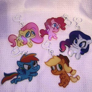 Holographic Derpy MLP Keychains