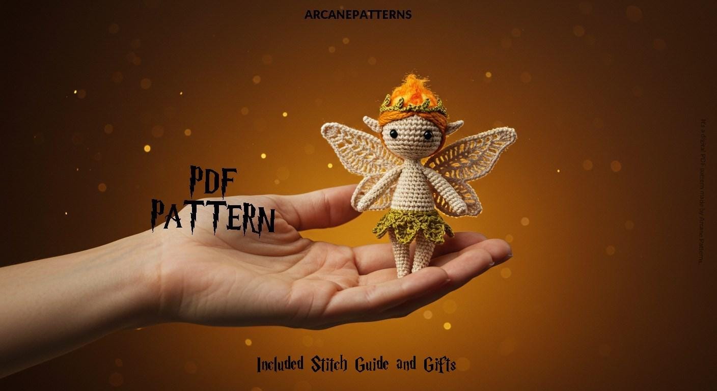 Easy Calcifer Amigurumi Doll Pattern