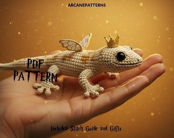Crochet Pattern Gecko Amigurumi Pattern, Fairy Crochet, Easy DIY Tutorial, Gifts for Kids, Crochet Doll Pattern, Halloween Crochet