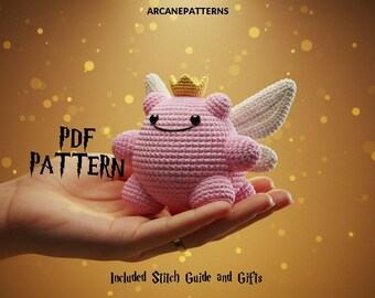 Crochet Pattern Ditto Amigurumi Pattern, Fairy Crochet, Easy DIY Tutorial, Pokemon Crochet, Crochet Doll Pattern, Halloween Crochet