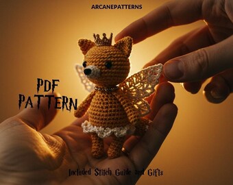 Crochet Pattern Fox Amigurumi Pattern, Fairy Crochet, Easy DIY Tutorial, Gifts for Kids, Crochet Doll Pattern, Halloween Crochet