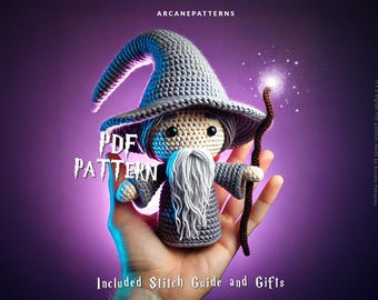 Crochet Pattern Wizard Amigurumi Pattern, Wizard Crochet, Easy DIY Tutorial, Gifts for Kids, Crochet Doll Pattern, Halloween Crochet