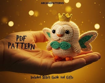 Crochet Pattern Rowlet Amigurumi Pattern, Fairy Crochet, Easy DIY Tutorial, Pokemon Crochet, Crochet Doll Pattern, Halloween Crochet
