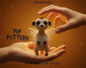 Crochet Pattern Meerkat Amigurumi Pattern, Fairy Crochet, Easy DIY Tutorial, Gifts for Kids, Crochet Doll Pattern, Halloween Crochet