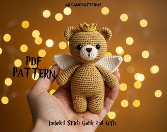 Crochet Pattern Bear Amigurumi Pattern, Fairy Crochet, Easy DIY Tutorial, Gifts for Kids, Crochet Doll Pattern, Halloween Crochet