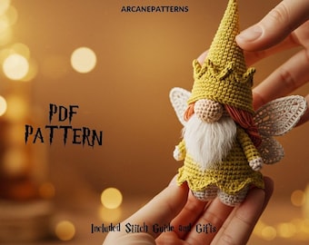 Crochet Pattern Gnome Amigurumi Pattern, Fairy Crochet, Easy DIY Tutorial, Gifts for Kids, Crochet Doll Pattern, Halloween Crochet