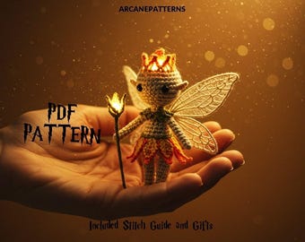 Crochet Pattern Fairy Amigurumi Pattern, Fairy Crochet, Easy DIY Tutorial, Gifts for Kids, Crochet Doll Pattern, Halloween Crochet