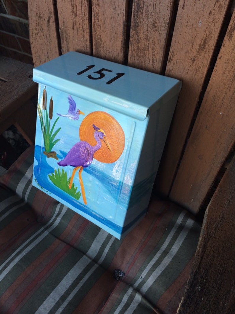Checked Custom Wall Mount Mailbox