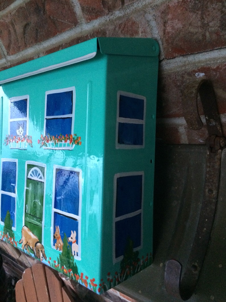 Checked Custom Wall Mount Mailbox
