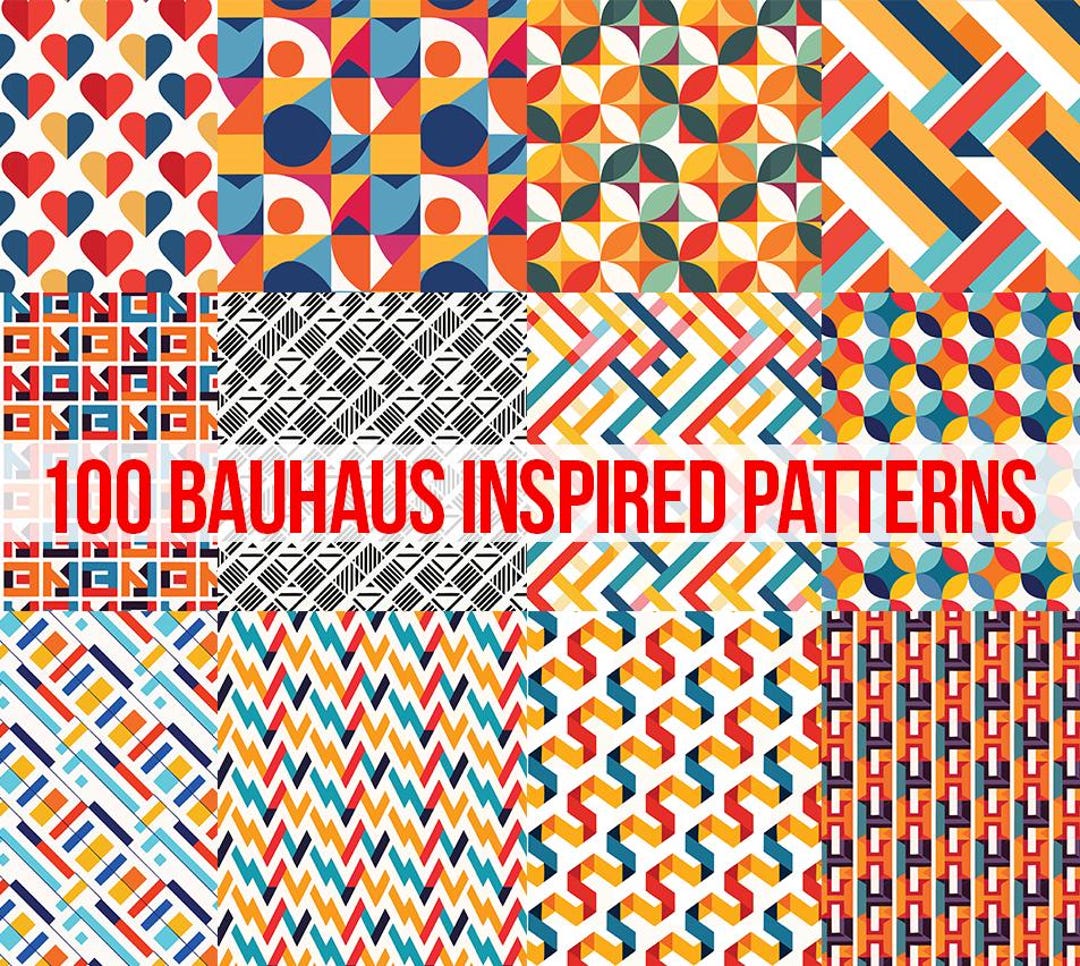 100 Bauhaus Inspired Patterns - Etsy