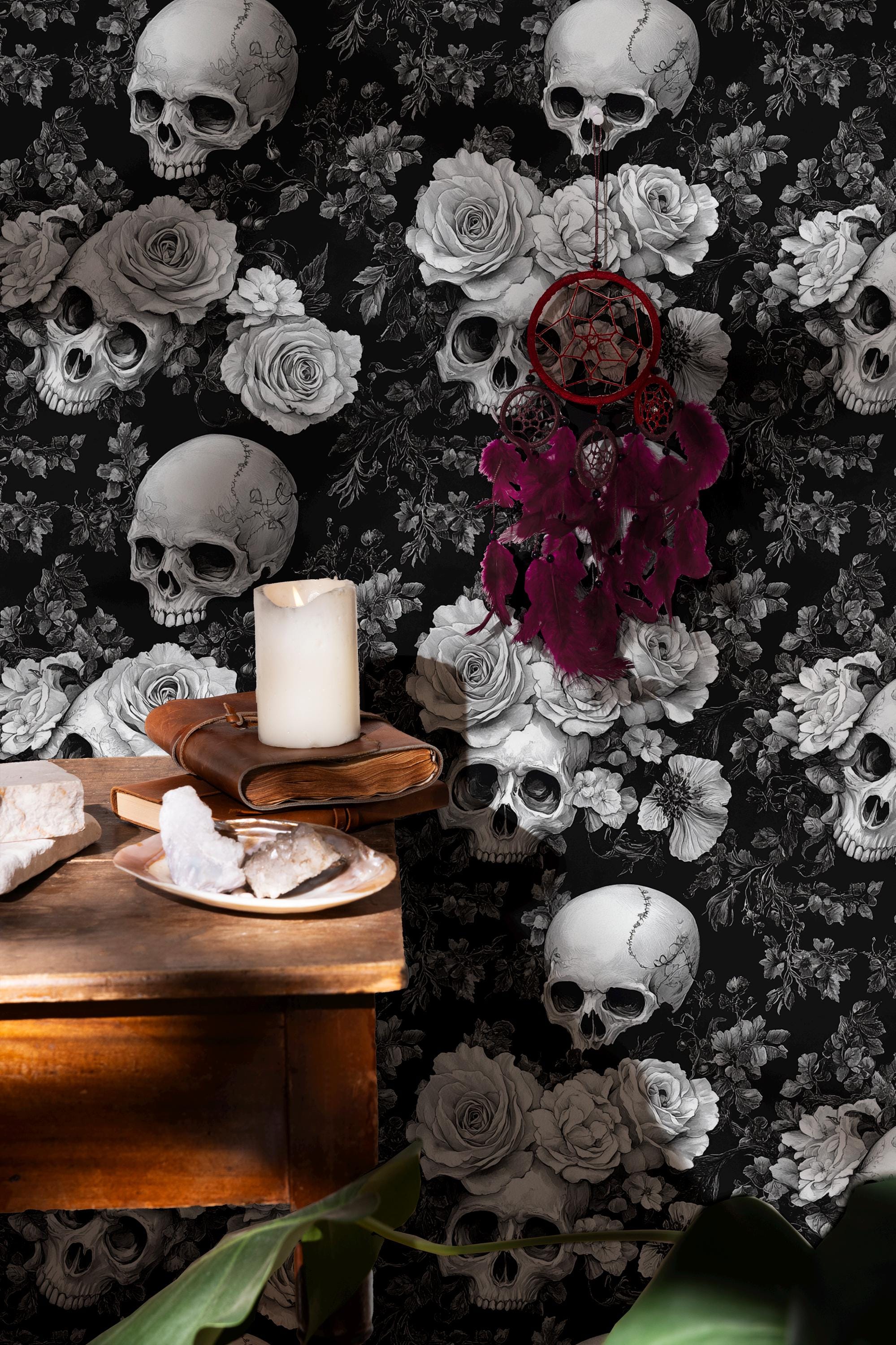 Fondo de pantalla de calaveras - Etsy México, image size:1999x3000