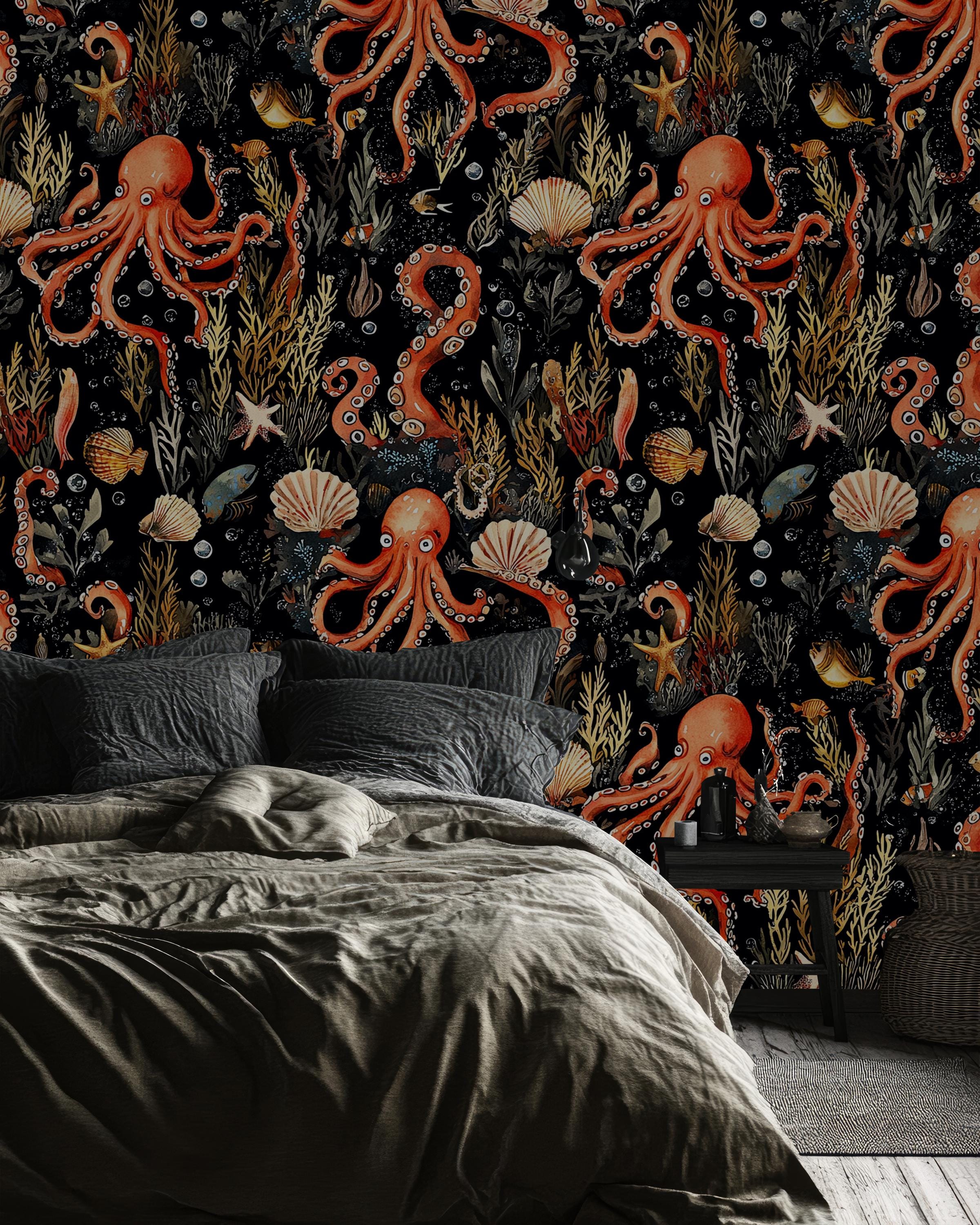 Oktopus tapete - Etsy Schweiz, image size:2400x3000