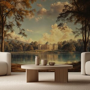 Lakeside Mural, Grand Palace Wallpaper - Peel & Stick, Commercial, Non-Woven