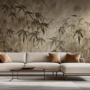 Bamboo Wallpaper Mural, Natural Decor - Peel & Stick, Commercial, Non-Woven
