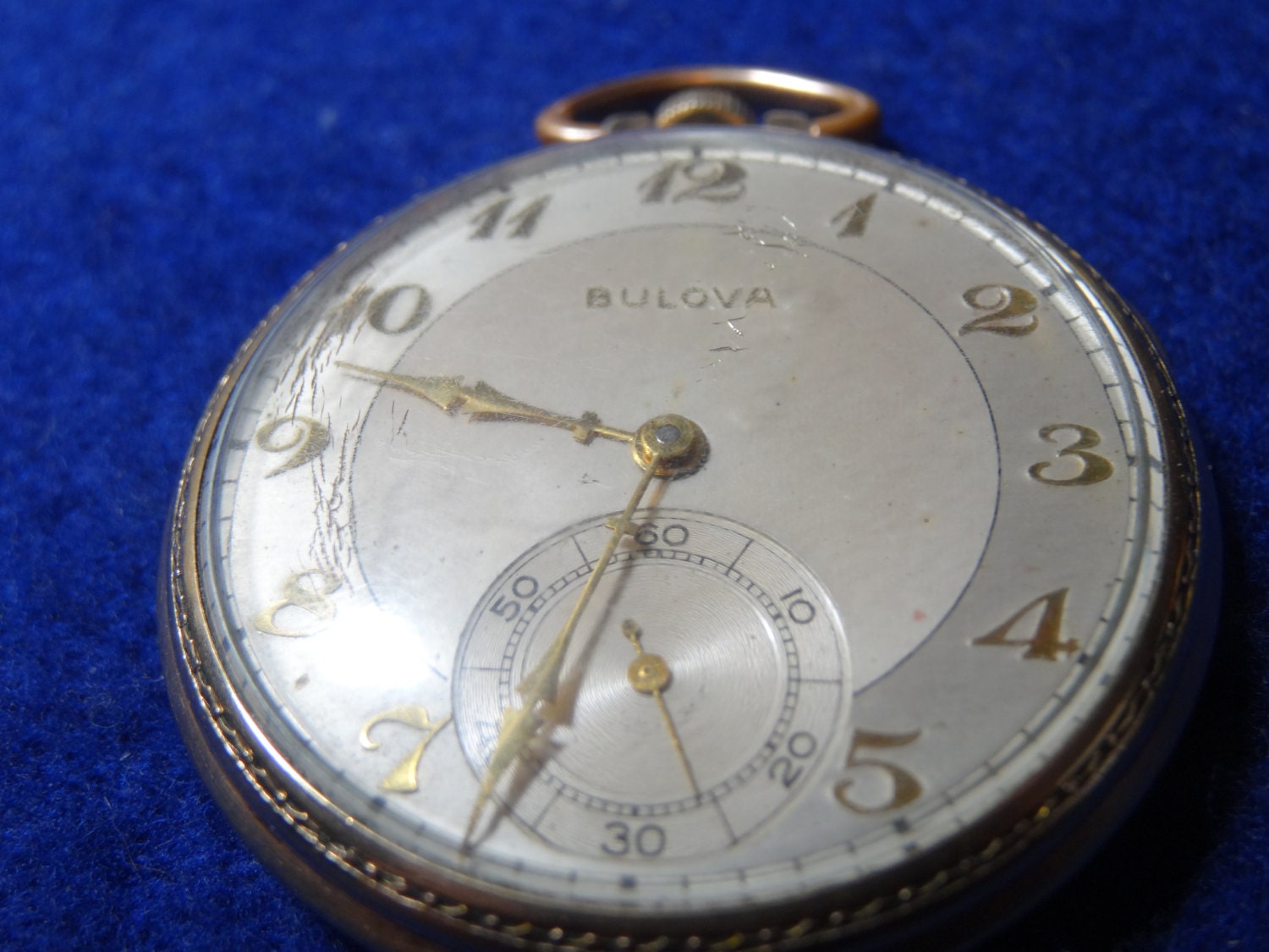 Vintage Bulova 17 Jewels Pocket Watch In 10K RGP Case Etsy