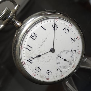 Vintage 1908 Waltham 16 Size 7 Jewels Pocket Watch