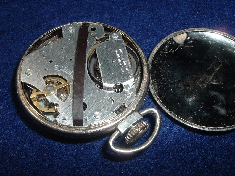 WESTCLOX BULL'S EYE POCKET WATCH FOR PARTS OR REPAIR Etsy