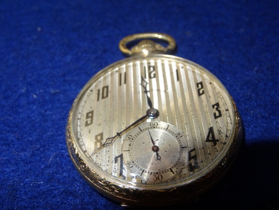 Handsome Gentleman's Illinois 17 Jewels Pocket Wa… - image 5