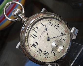 1912 Illinois 18 size 17 Jewels-In A Large 56 MM Silverode Case