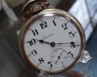 Hamilton Pocket Watch - Etsy