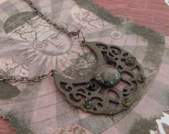 Gothic Ornate Necklace / Gothic Victorian Necklace, Lattice Gothic Jewelry / Dark Academia Jewelry, Handmade Jewelry, Goth Necklace