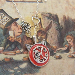Wonderland Jewelry / Alice in Wonderland Necklace / Fantasy Jewelry, Cosplay Jewelry, Wonderland Key Necklace, We&#39;re All Mad Here Jewelry