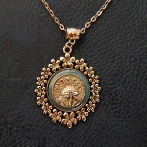 Handmade Silver Mushroom Necklace: Cottagecore Toadstool Jewelry