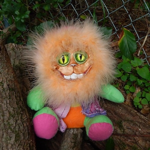 Creepy Cute Animal Art Doll, Creepy Creature Plushie / OOAK Creature, Handmade Plushie / Fantasy OOAK Creature, Creepy Plush, Animal Doll