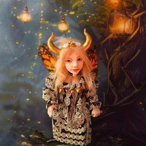 Fairy Art Doll, Fairy  Sculpture / Fairy  Figurine, Forest Fairy Doll / Handmade Fairy , Woodland Fairy, Fairy Decor, Fantasy Figurine