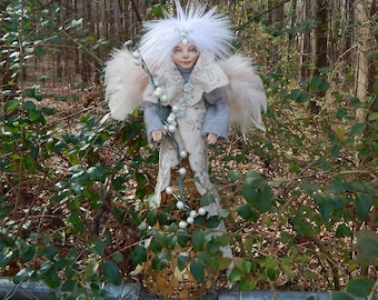 Fairy Art Doll, Fairy Decor / Fairy Gift, Fairy Core / Fairy Figurine, Fairy Sculpture, Fantasy Art, Fairy Artwork, Clay Fairy OOAK Doll