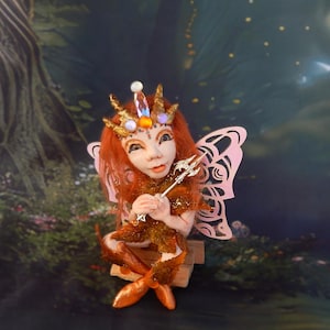 Fairy Art Doll, Fairy Decor / Fairy Gift, Fairy Core / Fairy Figurine, Fairy Sculpture, Fantasy Art, Fairy Artwork, Clay Fairy OOAK Doll