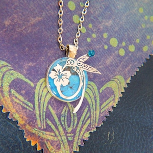 Hummingbird Necklace / Silver Bird Jewelry / Cottage Core Necklace, Nature Jewelry, Boho Necklace, Hippie Necklace, Bird Necklace