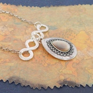 Handmade Silver Viking Necklace: Norse Shield Maiden Jewelry