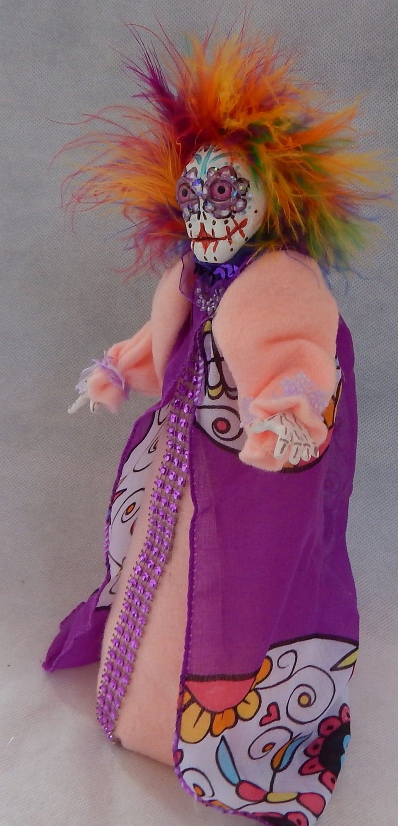 Sugar Skull Figure Sugar Skull Art Doll Skull Decor Sugar | Etsy