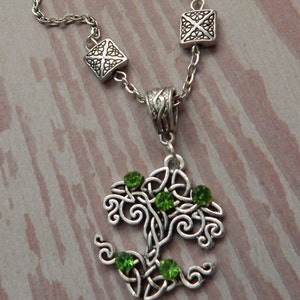 Silver Celtic Tree of Life Necklace: Pagan Jewelry, 18&quot; Chain