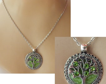Tree of Life Necklace, Celtic Necklace, Silver Celtic Tree of Life Necklace, Handmade Celtic Jewelry, Celtic Fashion, Tree of Life Pendant