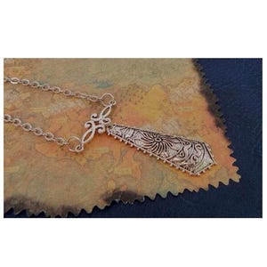 Silver Viking Pendant Necklace: Norse Shield Maiden Jewelry