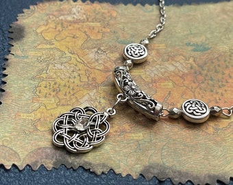 Silver Celtic Knot Necklace / Celtic Jewelry / Viking Jewelry, Viking Necklace, Pagan Knot Jewelry, Celts, Handmade Jewelry, Silver Necklace