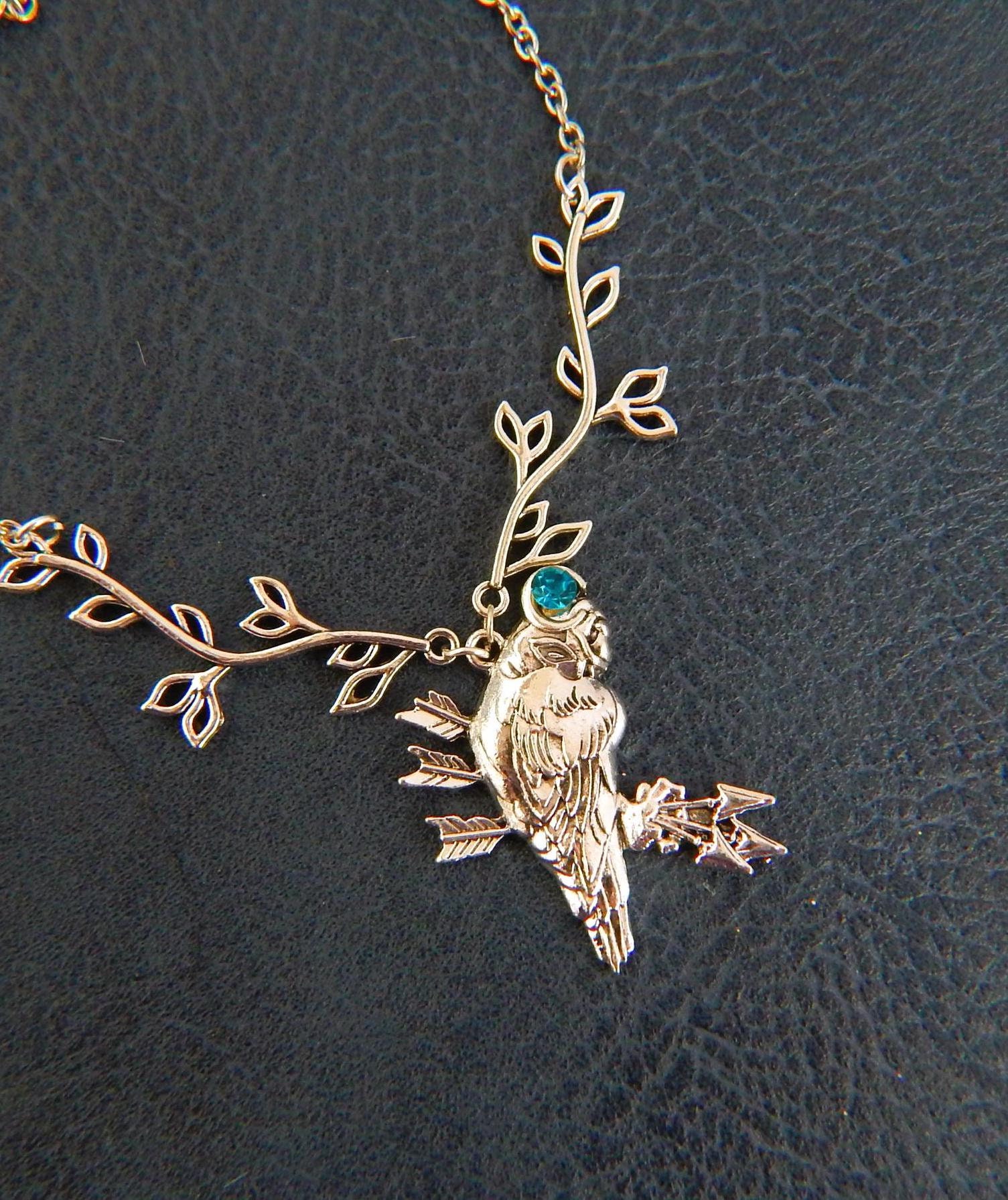 Silver Owl Pendant Necklace: Handmade Night Bird Jewelry