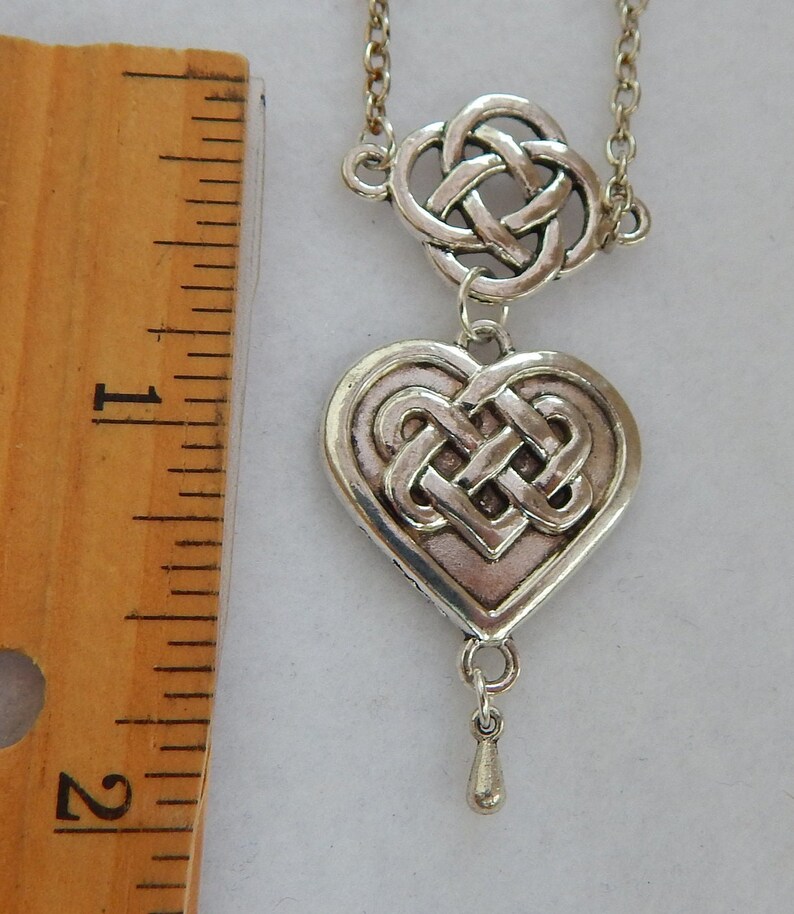 Infinity Necklace, Celtic Heart Necklace / Celtic Knot Jewelry, Love ...