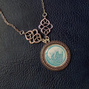 Wolf Necklace / Silver Wolf Jewelry /Wolf Moon Necklace, Animal Necklace, Viking Wolf, Celtic Wolf, Viking Amulet Necklace