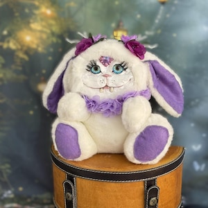 Creepy Cute Animal Art Doll, Creepy Creature Plushie / OOAK Creature, Handmade Plushie / Fantasy OOAK Creature, Creepy Plush, Bunny Plushie